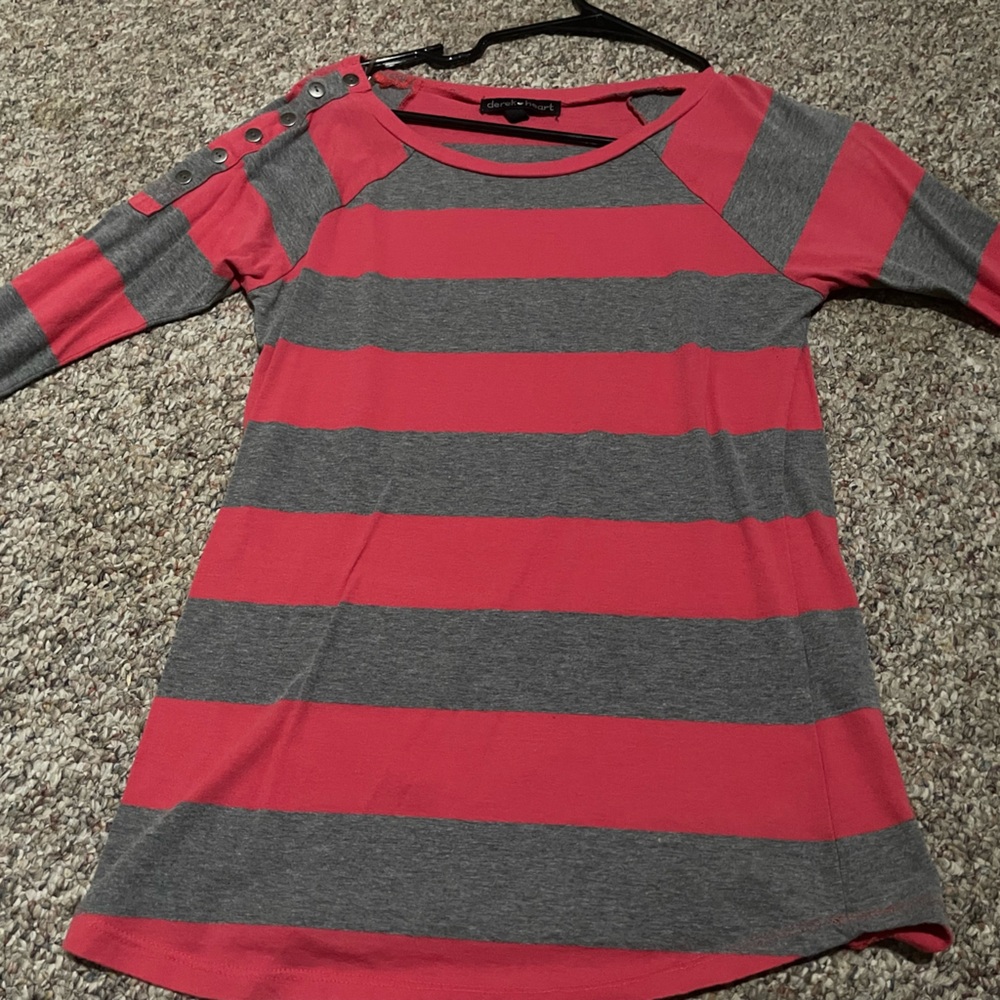 Pink and Grey Half sleeve tshirt